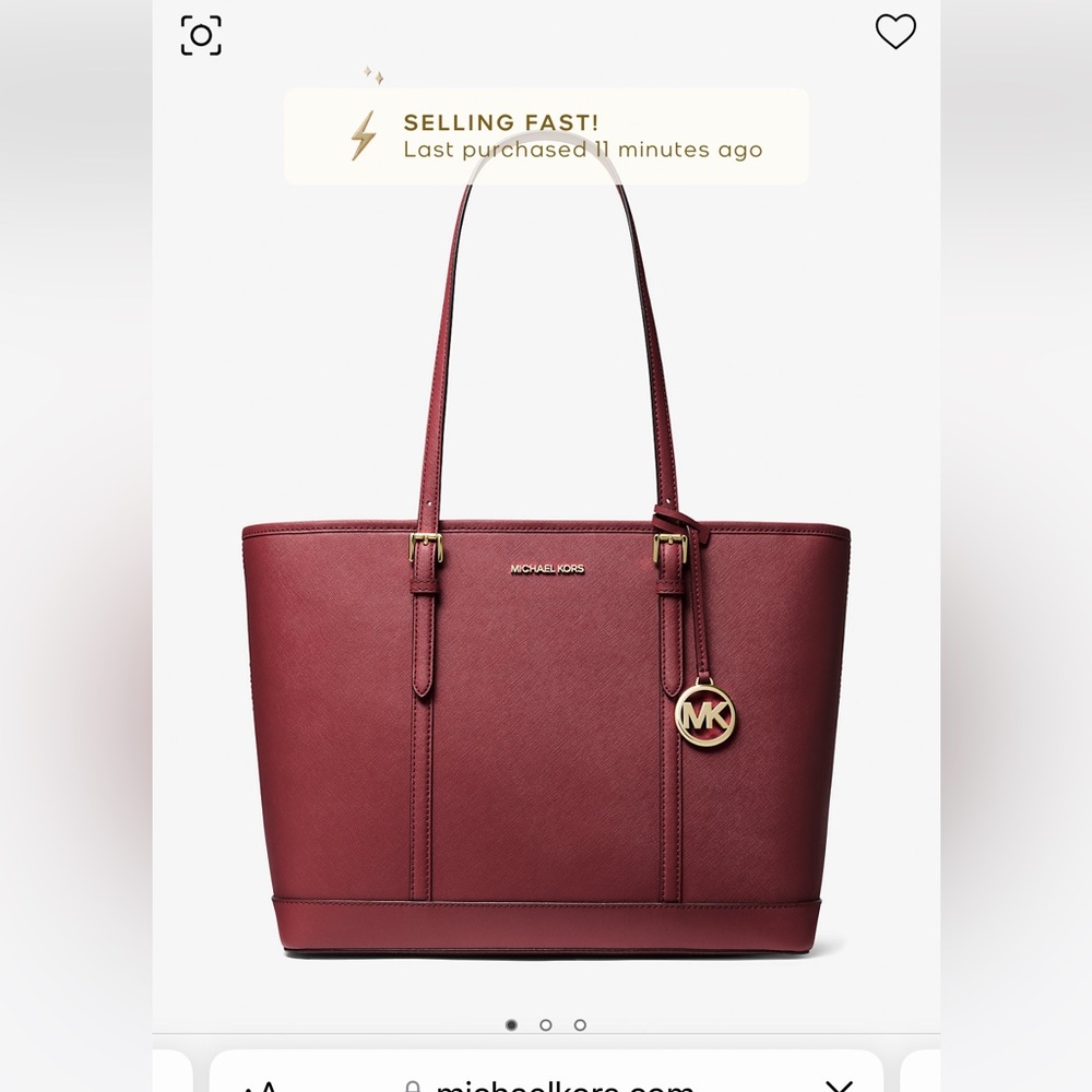 Michael Kors tote in burgundy